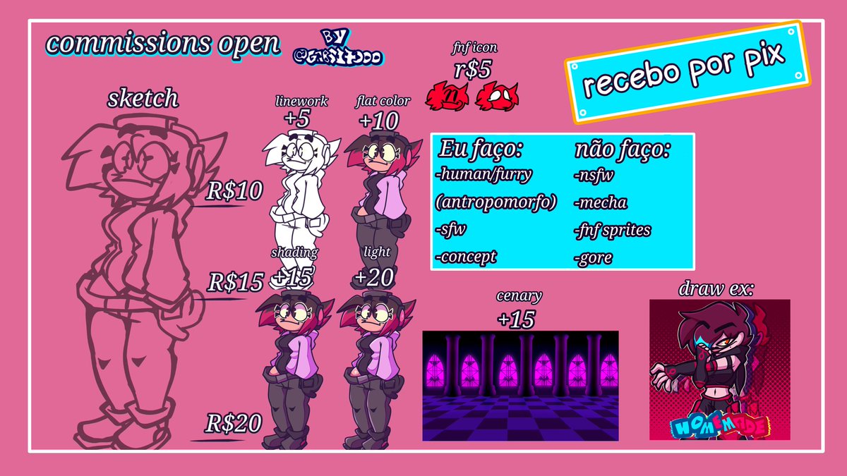 Gabs17000's tweet image. !!!Finalmente posso falar que estou abrindo commissions família!!!
->modo de pagamento por pix
->toda pergunta serão respondidas na dm
->exemplos
-caso fiquei enterrado entre em contato-