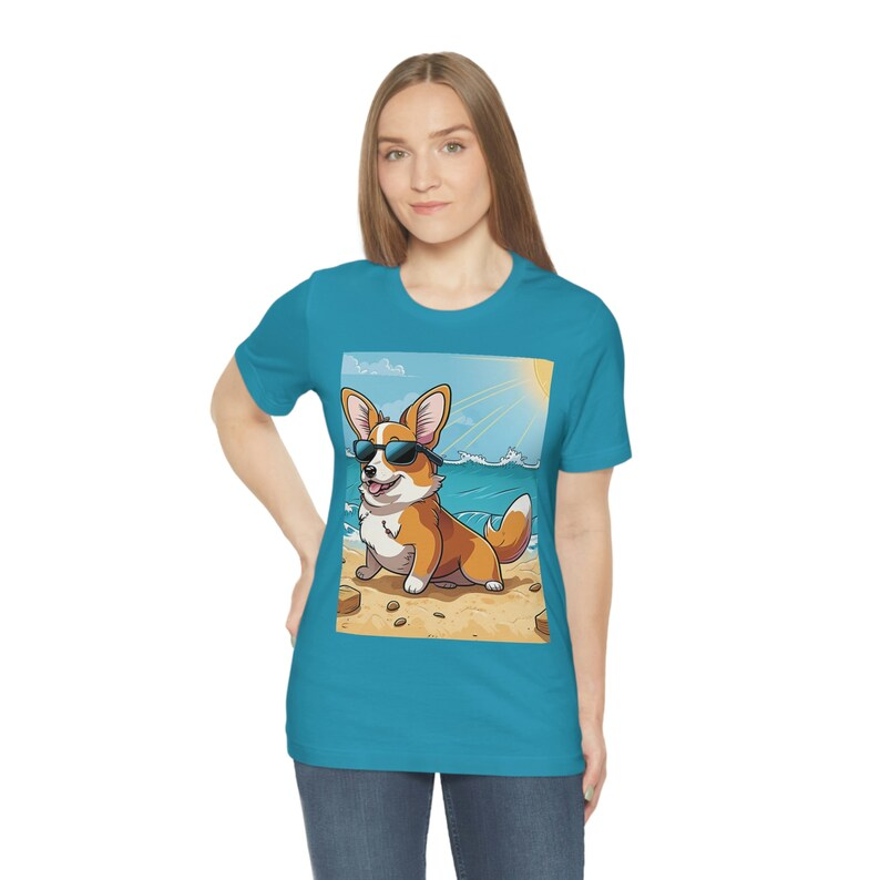 Life's a beach when you're a cool corgi in shades 🌴☀️ Get your daily dose of chill with our laid-back pup tee.

So kick off your shoes and join the dog days of summer - corgi style! 🐶🕶️ #corgi #corgilover #corgis #tshirtdesign 

etsy.com/listing/145017…