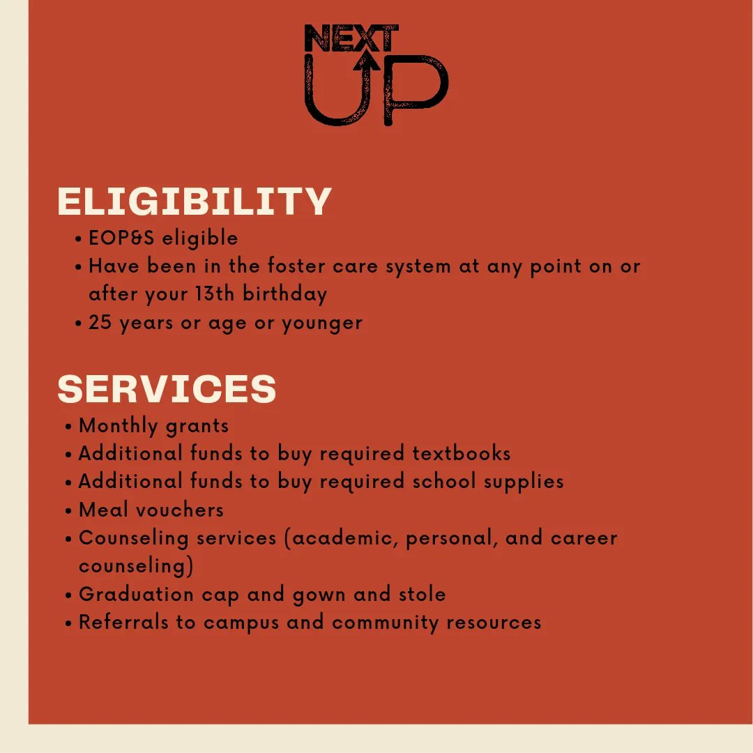 eops_rhc's tweet photo. EOP&amp;S/CARE/NextUp is NOW accepting applications for Fall 2023 👏
https://t.co/1H6amSIopx https://t.co/Zj8jGTQa5C