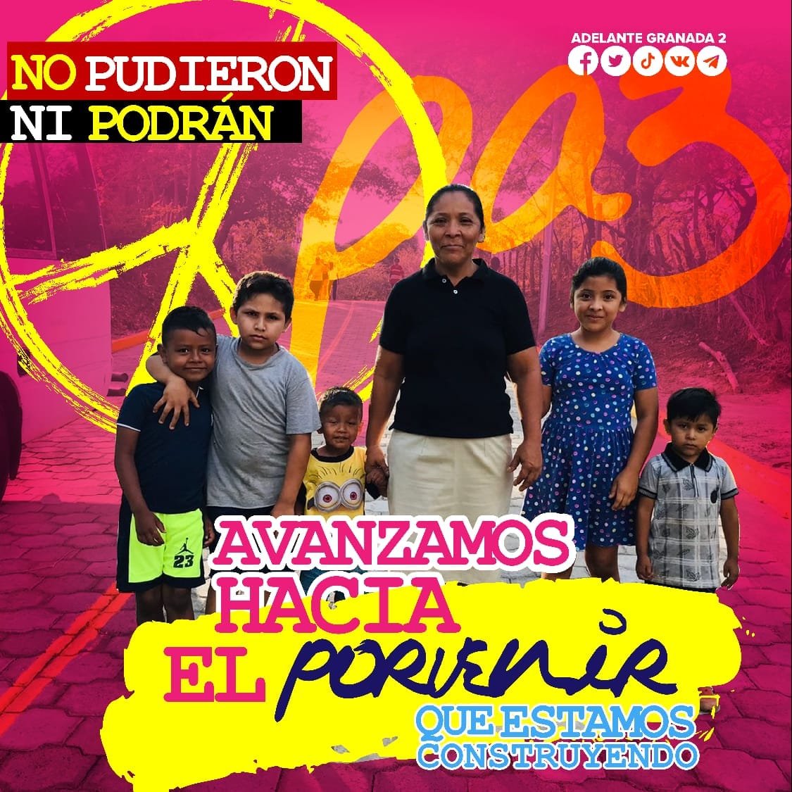 GranadaNica2's tweet photo. Las familias principales protagonistas de nuestro Buen Gobierno. #LaPazNuestraVictoria https://t.co/XDVkaEnc36
