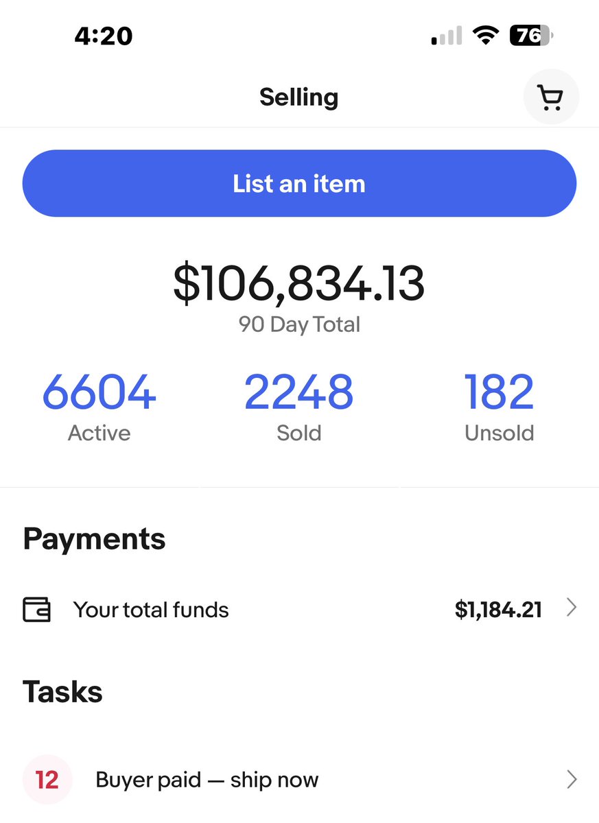 WestCoast_Goodz's tweet photo. Another day another 50+ items listed. Been on my grind! Trying to reach 7k active my months end!
Stayed off IG, haven’t been on my Twitter timeline and screen time down almost 2 hours last week!
Sacrifice 💪🏼 https://t.co/k9t9Dq6CuX
