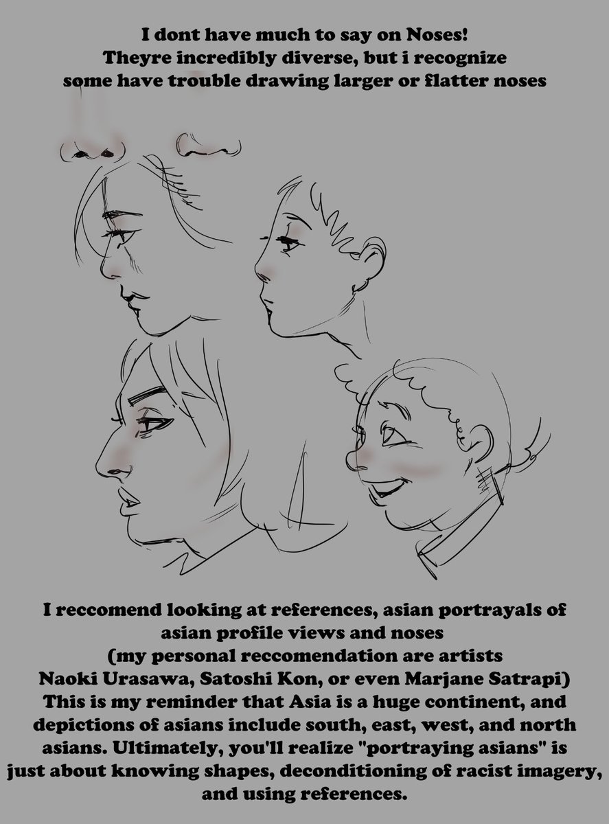 Noses and Hair (2/?)
do share your input and i appreciate those that have criticized the post respectfully, ultimately i want this to be helpful. mind you, im making these in the span of 15 minutes so there will be typos and i urge you to not misconstrue the intentions, thank you 