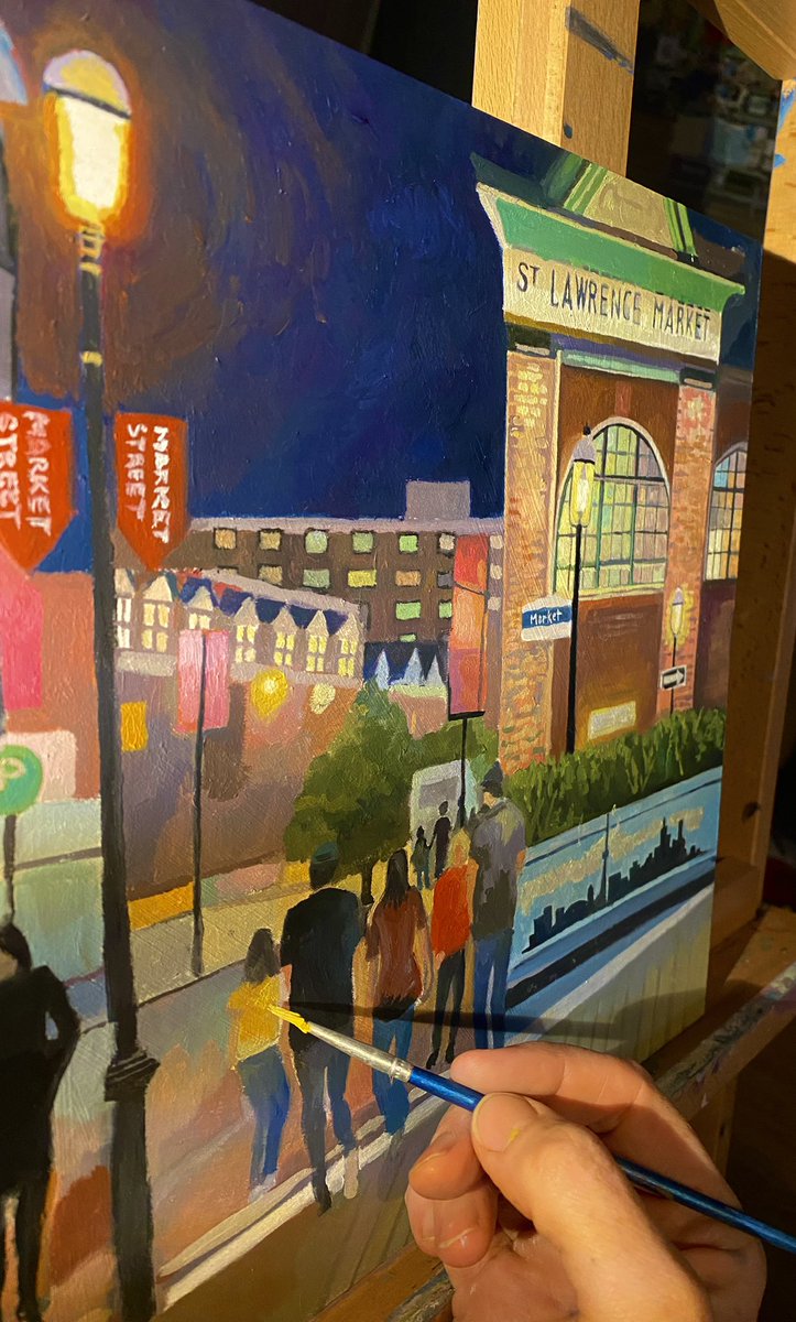 Layer 2 of the St. Lawrence Market. #torontopaintings #toronto #torontoart