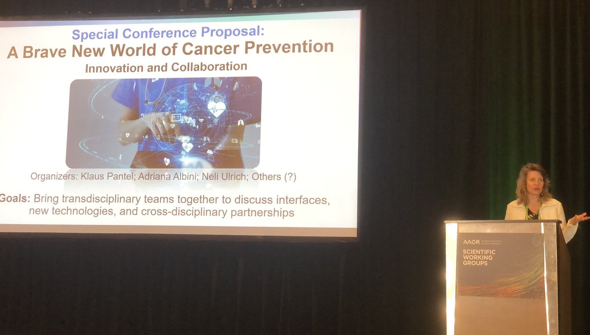 Special conference proposal on how to bring transdisciplinary teams together to discuss interfaces, new technologies and cross-disciplinary partnerships by @NeliMUlrich during the Cancer Prevention WG at the <a href="/AACR/">AACR</a> 2023 <a href="/huntsmancancer/">Huntsman Cancer Institute</a> <a href="/UUtah/">University of Utah</a>