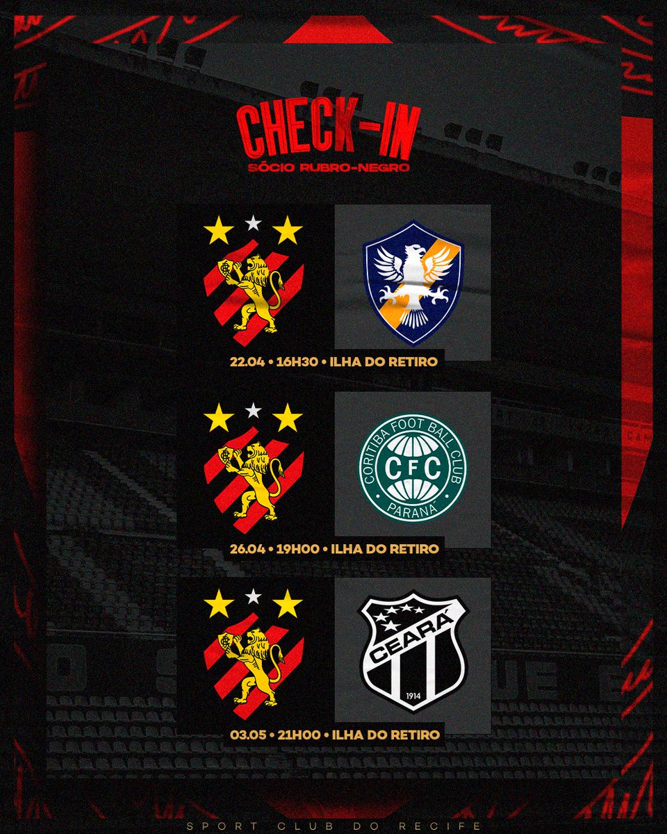 sportrecife's tweet photo. Associe-se ao Leão e garanta o seu check-in em TODOS os jogos em casa da temporada por R$ 55 mensais! 🔥 #RumoAos20k

📲 https://t.co/HEvY21i6B2 https://t.co/7cCBGIWiQo