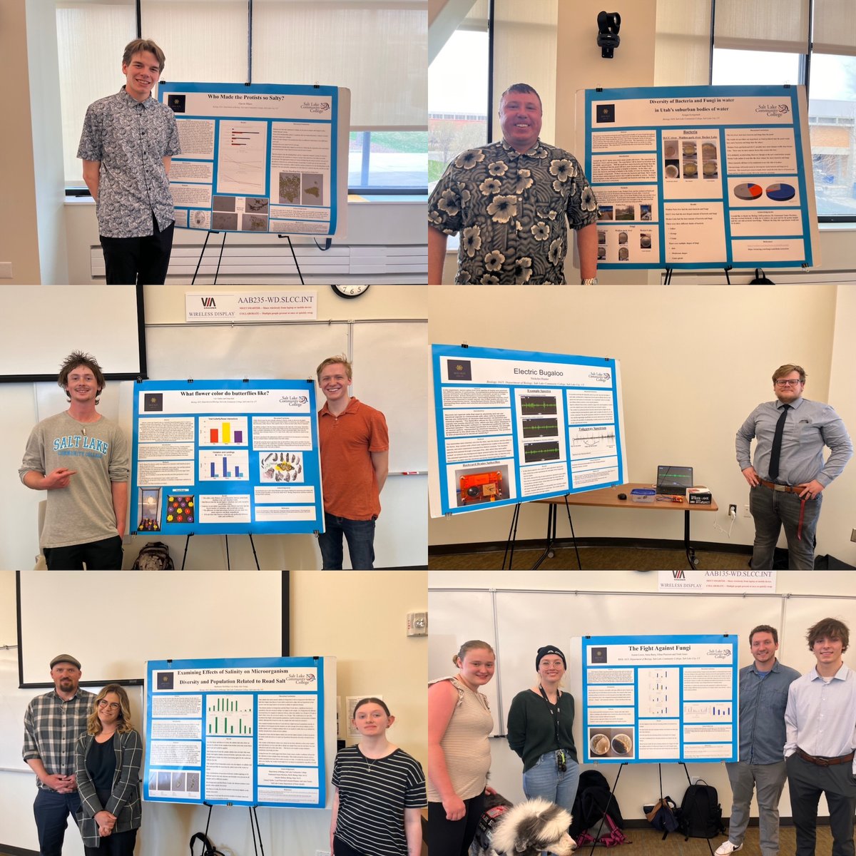 E_SantaMartinez's tweet photo. My @SaltLakeCC Biology students presenting at the 2nd Annual Undergraduate Projects & Research Conference (UPRC) Great job! #proudprofessor #biology #researchbasededucation https://t.co/ptSjZQFqYu