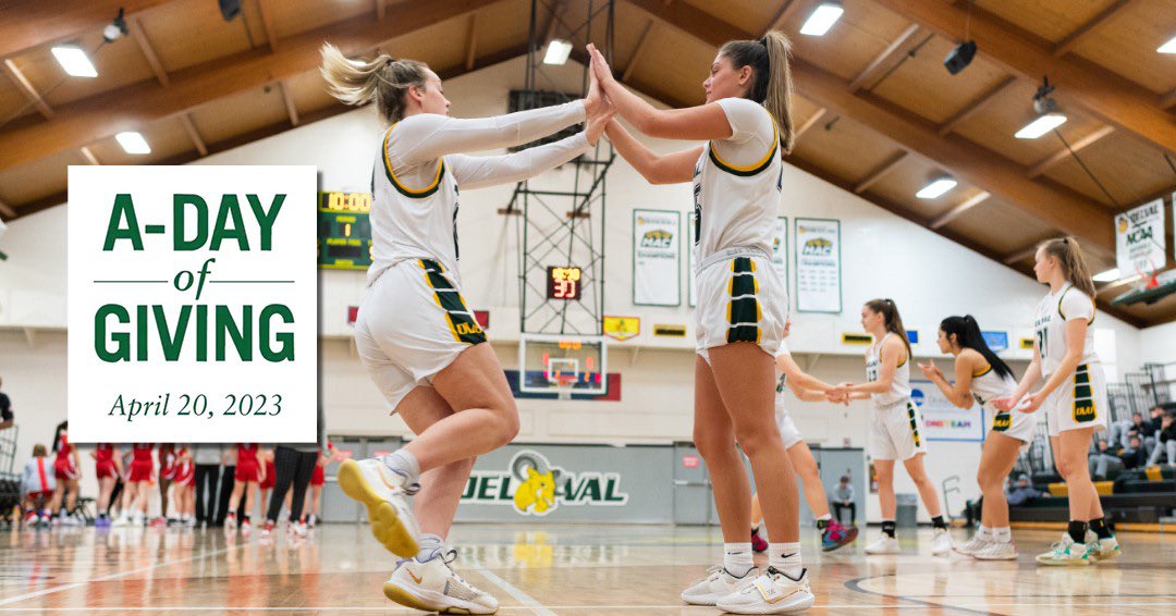 ADAY of giving is 2 days away! Thank you to our alumni, family, friends and fans who continuously support our program 🏀 to make a donation to our program click the link below: 

givecampus.com/schools/Delawa…