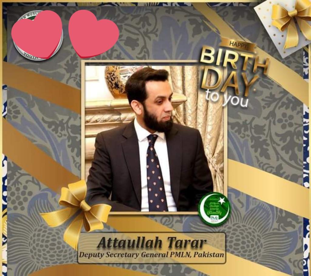 Masifvr's tweet photo. Happy Birthday BOSS Attaullah Tarar  sb! May you live long 🤲🏻

May Allah bless you with full of happiness in your life.
you are our precious asset Alhamdullilah.

Many Happy Returns of the day Sir...!!! 🎂
@MaryamNSharif
@TararAttaullah 
@AzmaBokhariPMLN https://t.co/F8JmUAaoOu
