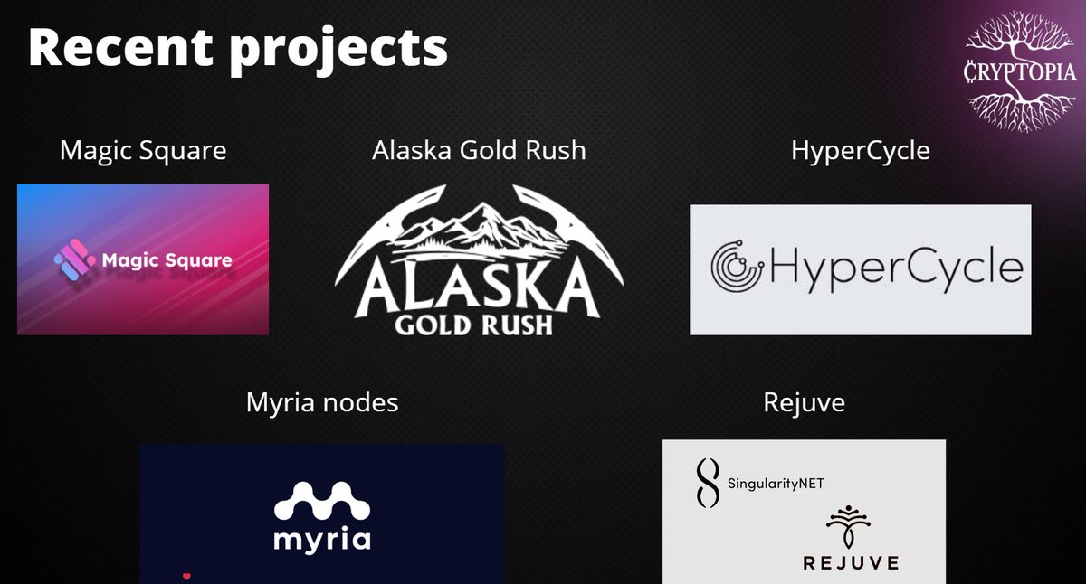 LadyTraderRa's tweet photo. Introducing @Cryptopia_ytube - a #Decentralized Early-stage #VC. #Cryptopia has strong partnerships with great teams  including @SingularityNET ( $AGIX ) and a very strictly vetted tier 1 #KOL network.  More information below👇👇
@Hypercycle_AI @Rejuve_AI @CogitoProtocol https://t.co/M5lAxgko0q