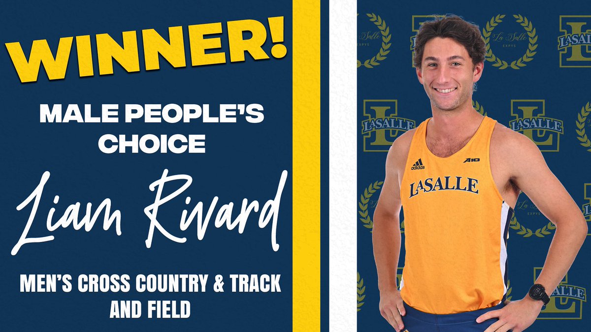 GoExplorers's tweet photo. The man of the people!
Liam Rivard of @lasalle_tfxc is the winner of the Male People’s Choice Award!
#GoExplorers🔭 | #EXPYS https://t.co/eifYFOMrmj