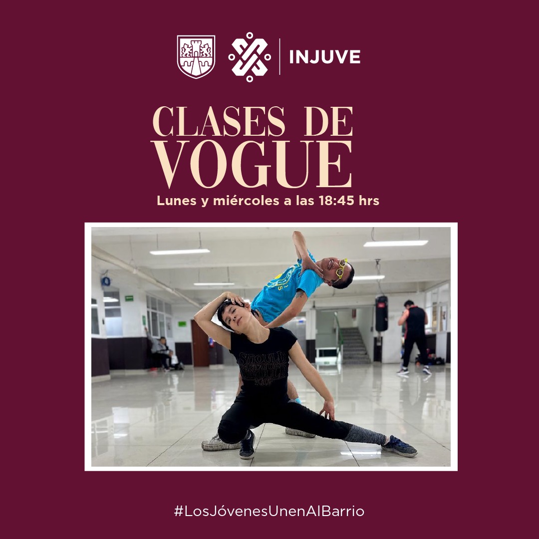 InjuveCDMX's tweet photo. Ufff! El Vogue Femme está en el INJUVE.🤭

Ahora puedes practicarlo.👋🏻✨

 🗓Lunes y miércoles 

🕣 18:45

📍Instalaciones del INJUVE.👇🏻

 https://t.co/jZgv9EE2Xi

⭐Registro enviando un correo a: coloresxtuciudad@gmail.com

🤍Actividad libre y gratuita 

#LosJóvenesUnenAlBarrio https://t.co/A0qdGojBB6