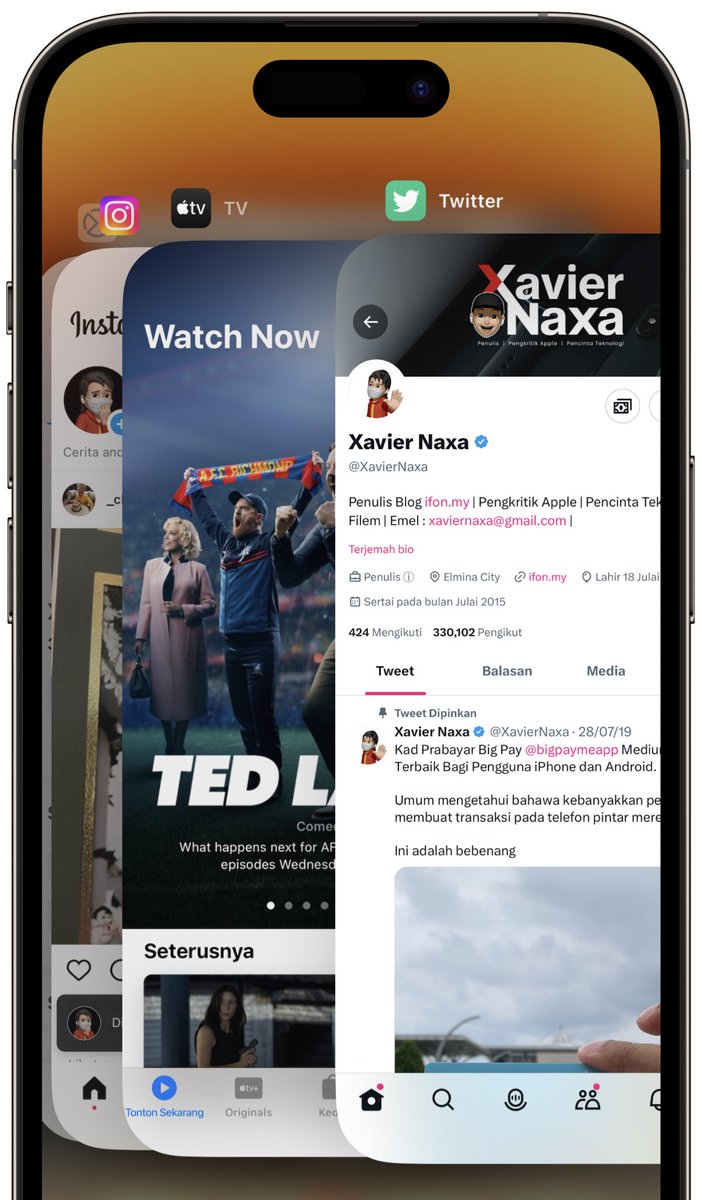 XavierNaxa's tweet photo. Berapa kerap anda seret ke atas (swipe up) untuk membuang aplikasi yang masih berjalan di iPhone?

Tahukah anda, tindakan tersebut akan menyebabkan ketahanan bateri lebih rendah berbanding sepatutnya. https://t.co/geyojxgqgq