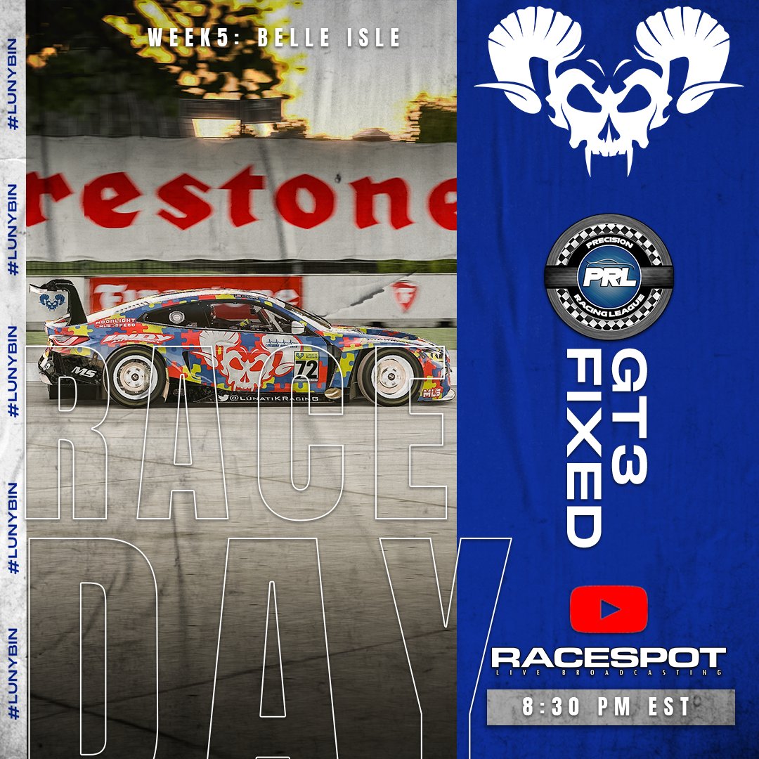 🚨RACE NIGHT🚨 Race 5 of <a href="/PrecisionRL/">Precision Racing League</a>  GT3 Fixed is in the Motor City at the walled temple of Belle Isle. Can the crazies last to the end? Or will the walls prevail? Come Cheer on the craziest at 8:30pm on <a href="/RaceSpotTV/">RaceSpot TV</a>  Youtube Channel.