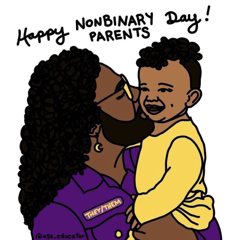 transstudent's tweet photo. Happy #NonbinaryParentsDay !!! https://t.co/AxBQucJ3pt