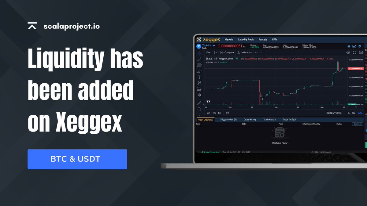 ScalaHQ's tweet photo. Hello, Scalanians! 👋

Did you know you can safely trade $XLA on @xeggex? Their liquidity pool allows for greater flexibility when buying or selling, without #KYC.

Try it out! 👇

🔹 BTC: https://t.co/ju2kU1qHQm
🔹 USDT: https://t.co/xw5dMVzJkq https://t.co/9ORRNiySew