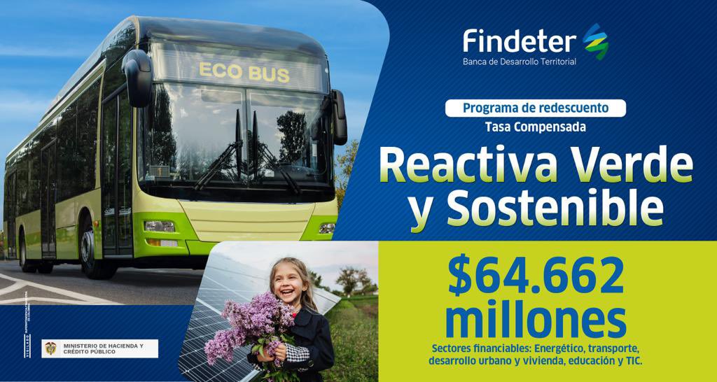 Findeter's tweet photo. Los recursos, con tasa compensada, están dirigidos a:

✅ Entidades territoriales
✅ Entidades públicas
✅ Entidades descentralizadas del orden nacional y territorial
✅ Empresas del sector privado

Más información en: https://t.co/HTrOpjOUNy https://t.co/ykfLstZQjk