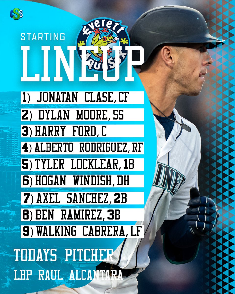 Here is today's @EverettAquaSox starting lineup, as Dylan Moore begins his rehab assignment!

Photo by @_LivLyons 

#EverettAquasox #MiLB #Aquasox #GoFrogs #Baseball #EverettBaseball #AquasoxBaseball #SeaUsRise #SeaUsGrow #DylanMoore #AtTheNat #LegendsStartHere