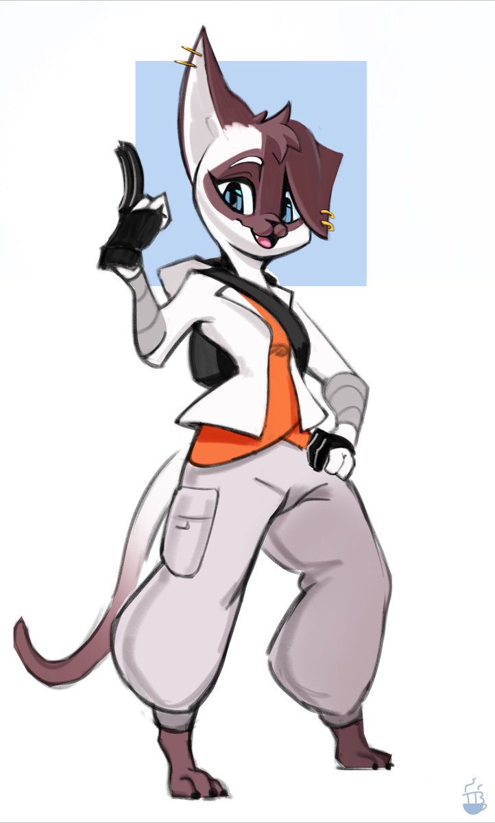 dumbgamerhorse's tweet photo. New OC based on @YeahBeezii’s fighter cats, Zahra! 

Easygoing and passionate about running, she’d much rather wear out her enemies in urban pursuits than fight, but when she’s cornered she’ll use her acrobatics, stuntwork, and special awareness to them on. 

🎨 @teabrodraws https://t.co/qwn07cWBWL