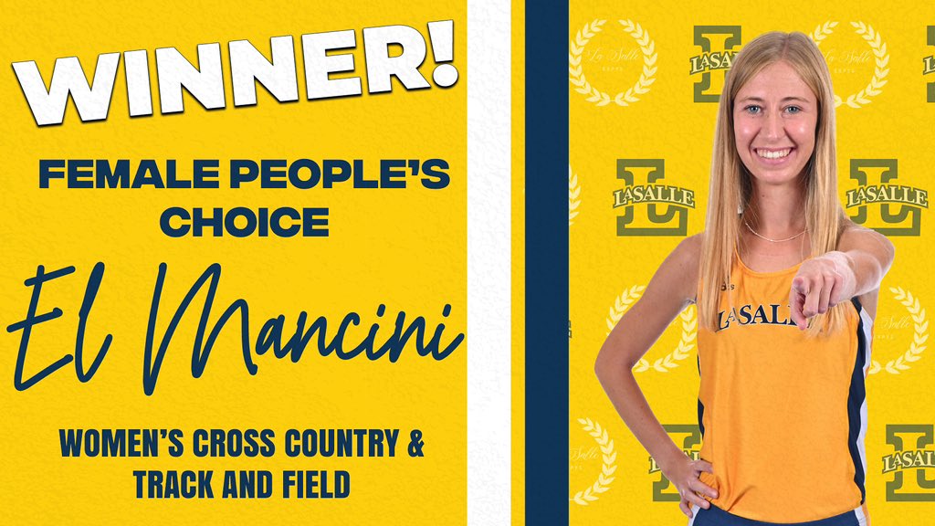 GoExplorers's tweet photo. The woman of the people!
El Mancini of @LaSalle_XCTF is the Female People’s Choice Award winner!
#GoExplorers🔭 | #EXPYS https://t.co/ykRbhKnEDT