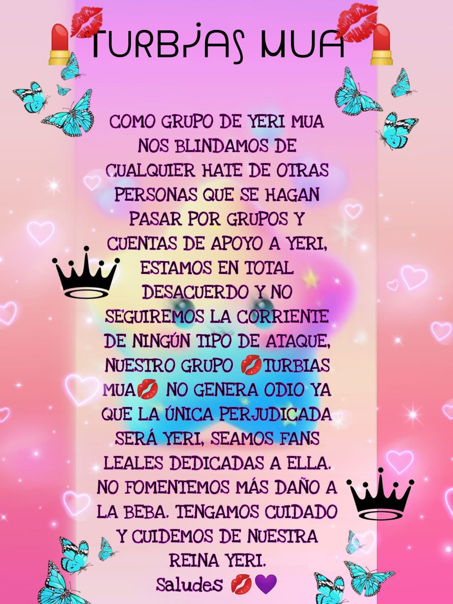 KarinaCastore11's tweet photo. Deslindadas quedamos d cualquier movimiento q no sea apoyo positivo a @yerimua ... seguimos en contacto "0" a cualquiera q quiera seguir utilizando a Yeri y a nosotras como fandom🚫🚫🚫 https://t.co/w53lv2Dlco