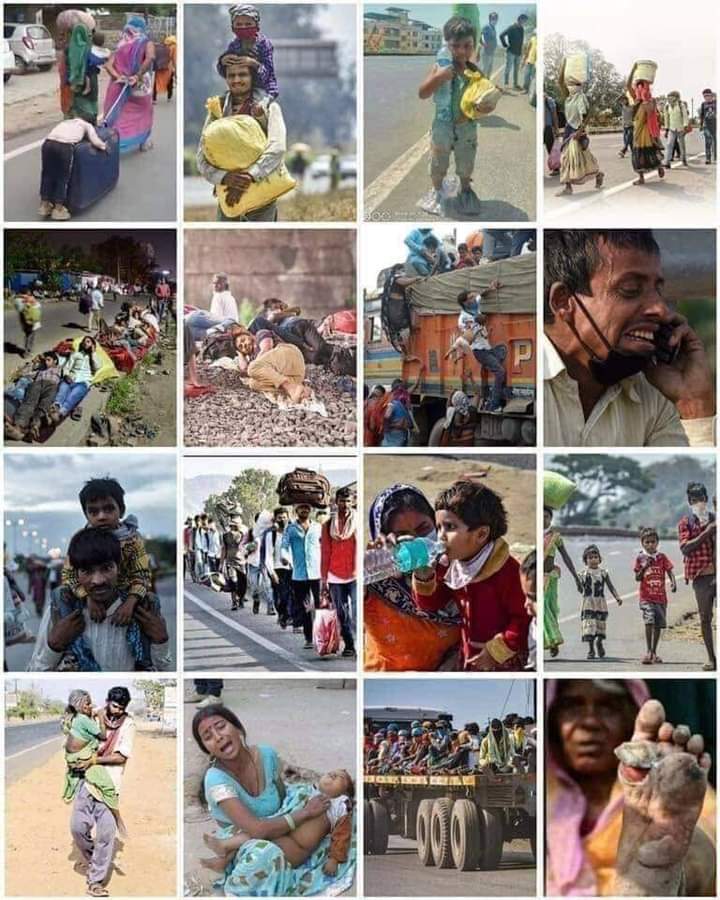 2 years ago, in the month of April, the Indian BJP government failed to provide proper transportation to the migrant labourers & they had to walk 100s of miles. Don't forget the blunders & atrocities that this government has done.
#MigrantLabourers