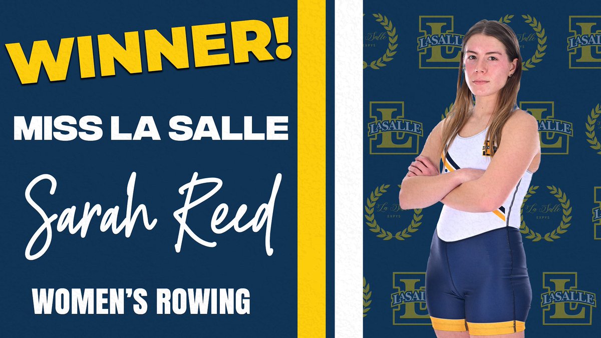 GoExplorers's tweet photo. The female student-athlete who represented La Salle with tremendous pride this year!
Sarah Reed of @LaSalleRowing is the winner of the Miss La Salle Award!
#GoExplorers🔭 | #EXPYS https://t.co/qmUFGVAF44