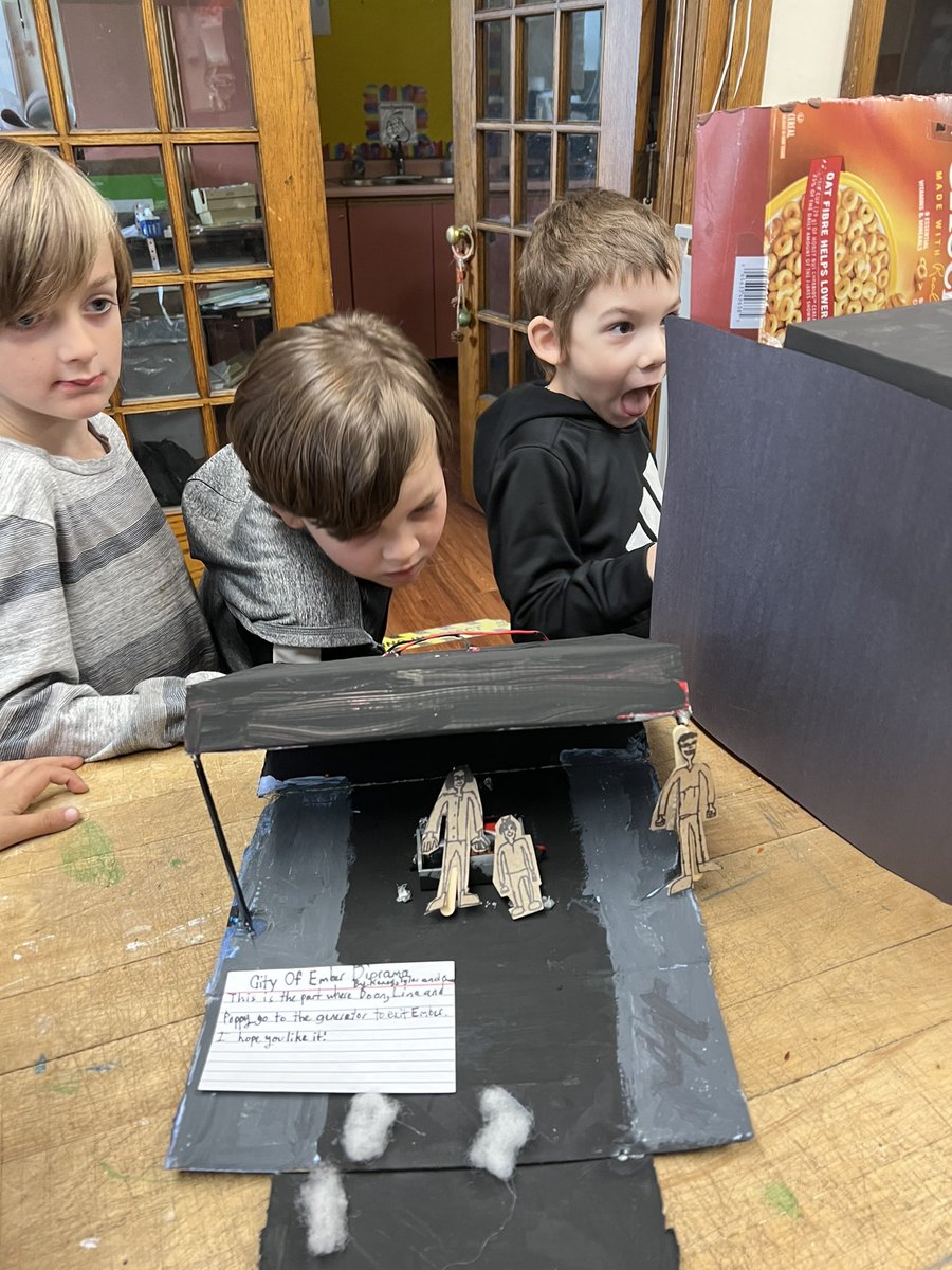 PElibrary2022's tweet photo. Excited to check out the “City of ember” dioramas created by 6W. https://t.co/q7VrV5WRA3