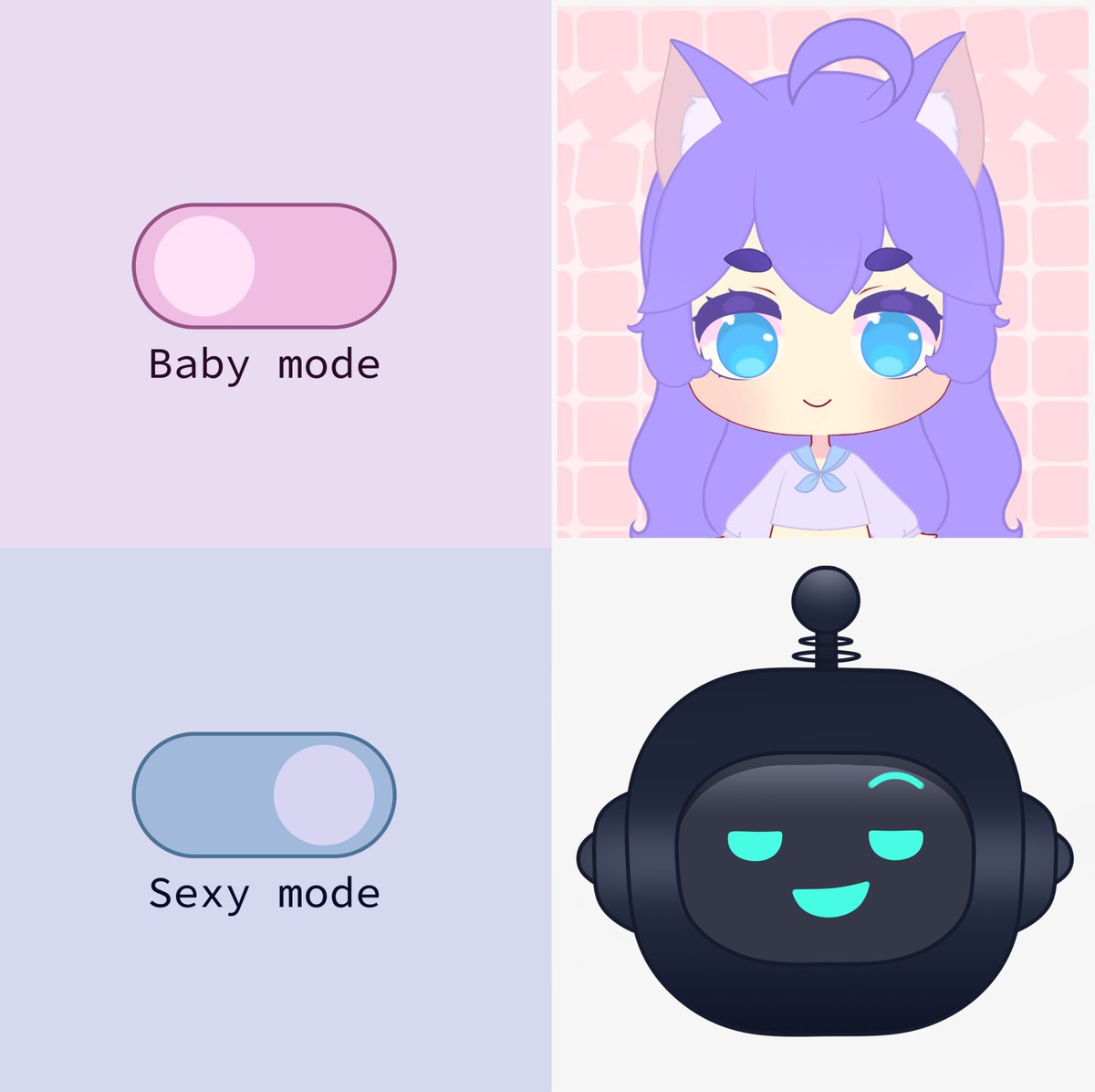 ClariSvtuber's tweet photo. Solo un verdadero clovercito lo entiende (?🍀💜🤖
#vtuber #vtuberES #ClariSmeme https://t.co/0elELcIKw0