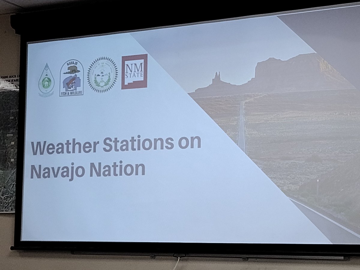 NMClimate's tweet photo. The last of a series of presentations at Navajo chapter houses to discuss weather and ZiaMet with each community before installing. #nmwx https://t.co/Y3LeN4gyRR
