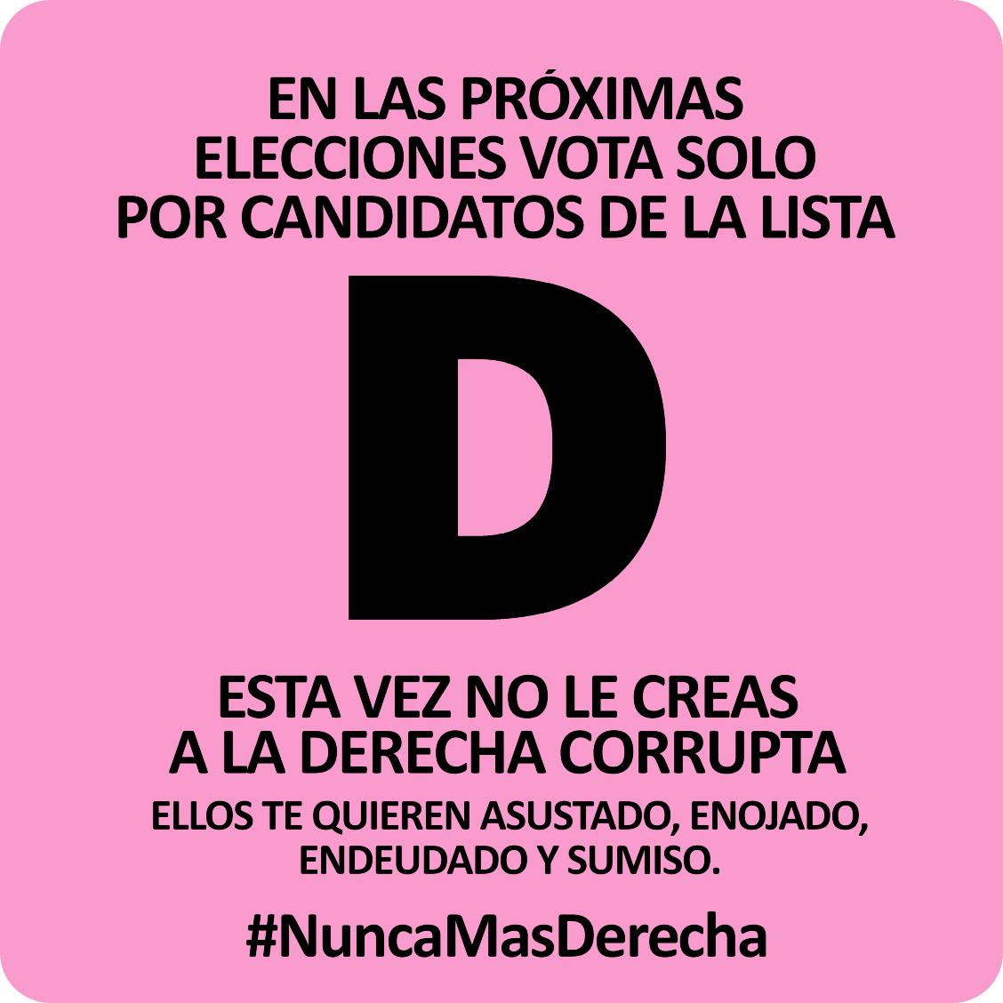 #SIVOTASNULOVOTASDERECHA
#VOTALISTAD