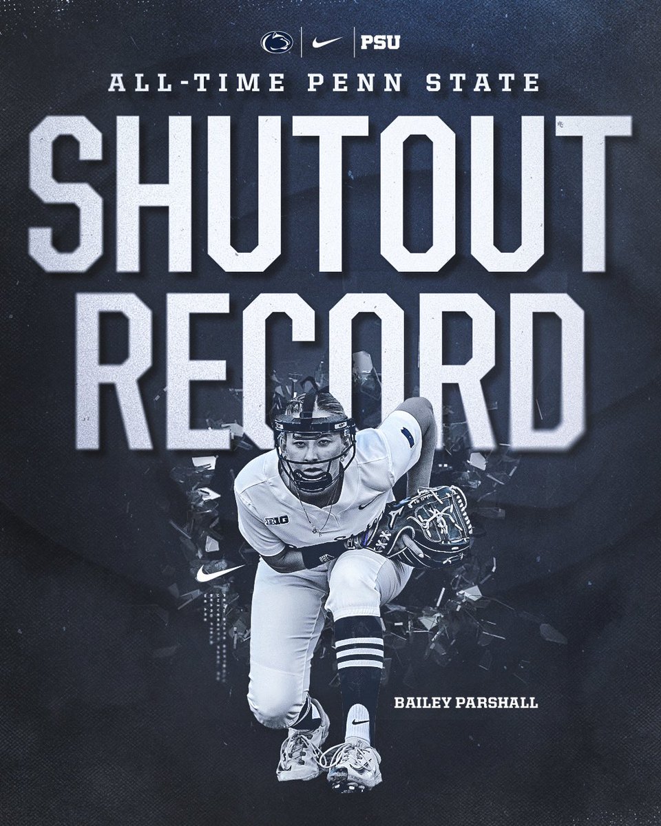 One program record in a day wasn’t enough… Bailey Parshall is also the NEW ALL-TIME NITTANY LION SHUTOUT LEADER🤯🤯

Typical 🐐 behavior.

#WeAre | #queenB