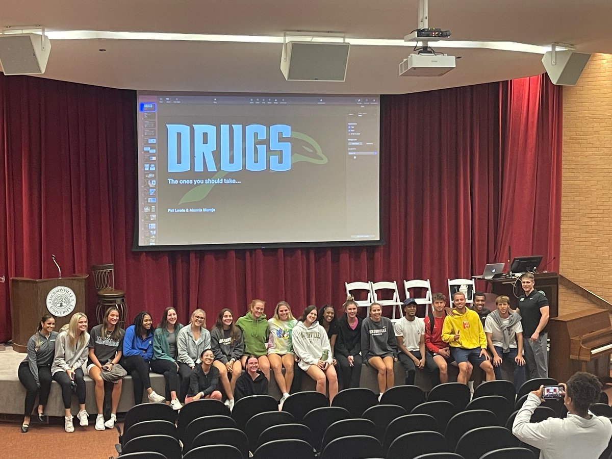 Thank you to Director of Basketball Performance Pat Lewis and Assistant Director of Sports Medicine Alennix Merejo for tonight’s last HPT talk: “Drugs: The Ones You Should Take” Great night of learning on proper supplementation and how to avoid pitfalls in using them