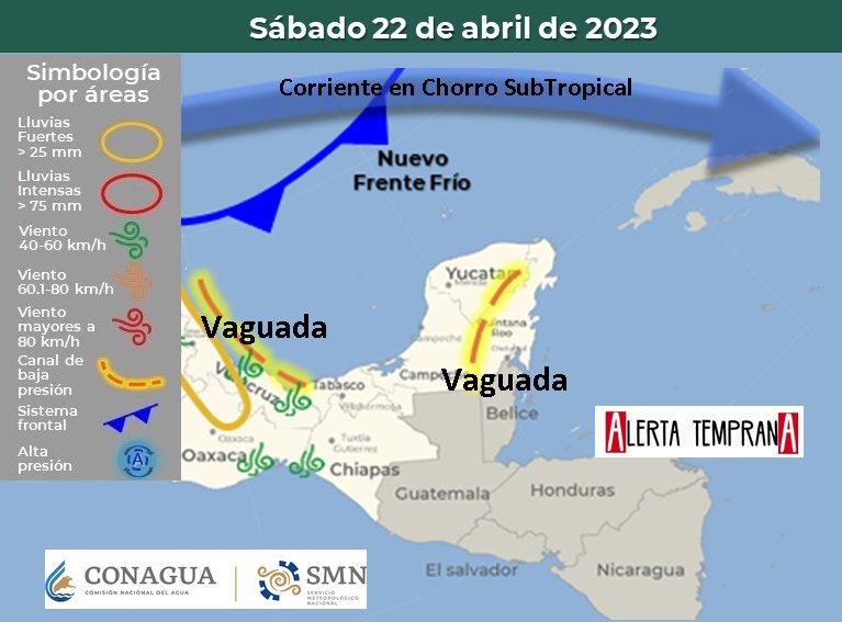 AlertaGt502's tweet photo. #AvisoEspecial
Frente Frío Posible #51
Martes 18 de abril
La ConaguaMx sugiere que un nuevo Sistema Frontal podría acercarse a la región el fin de semana y estará en interacción con una Vaguada en la Península de Yucatán
#ClimaGt #TraficoGt
#LluviasGt #TransitoGt
#FF51 #SF51 https://t.co/HRQSmOuqsV