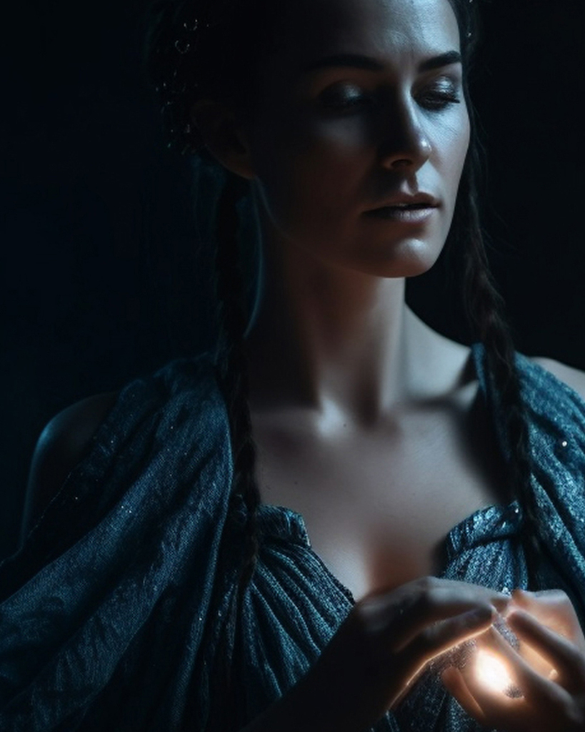 FineArtAI's tweet photo. #Hecate was the goddess of magic, witchcraft, and crossroads. She was often depicted holding a torch or a key. #GoddessOfMagic #AI #stablediffusion #stablediffusionart #NovelAI #NovelAIDiffusion #aigenerated #AIart #AIArtCommunity #Anythingv3 #Midjourney #AiArtist #AiArtSoci… https://t.co/HjiSRHg5PL