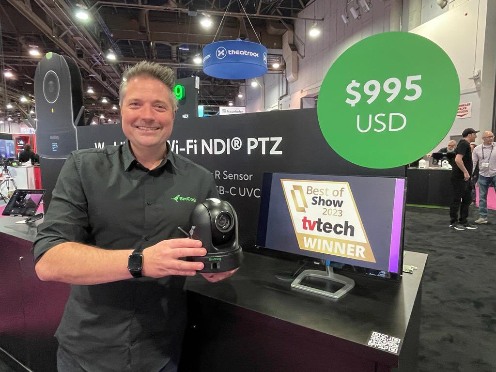bird_dog_gear's tweet image. We won!

X120 official Best of NAB Show by TVTECH Ltd 🙌🏼

#BirdDog #NDI #nabshow2023 #nabshow #nab #ptz #ptzcamera #ptzcameras #liveproduction #livestreaming #livevideo #remoteproduction #remotebroadcast #cloudconnect #hx3 #camera