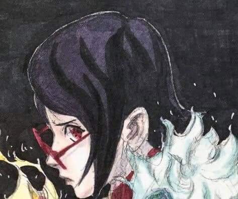 manGeekyow's tweet photo. Sarada's Mangekyo Sharingan was already foreshadowed before in Kishimoto's past illustration. It resembles the sun, while Boruto's eye, the moon. What a GOAT🔥
.
.
.
ctto.
#BORUTO #borutochapter80 #boruto80spoilers https://t.co/fE8azvRL26
