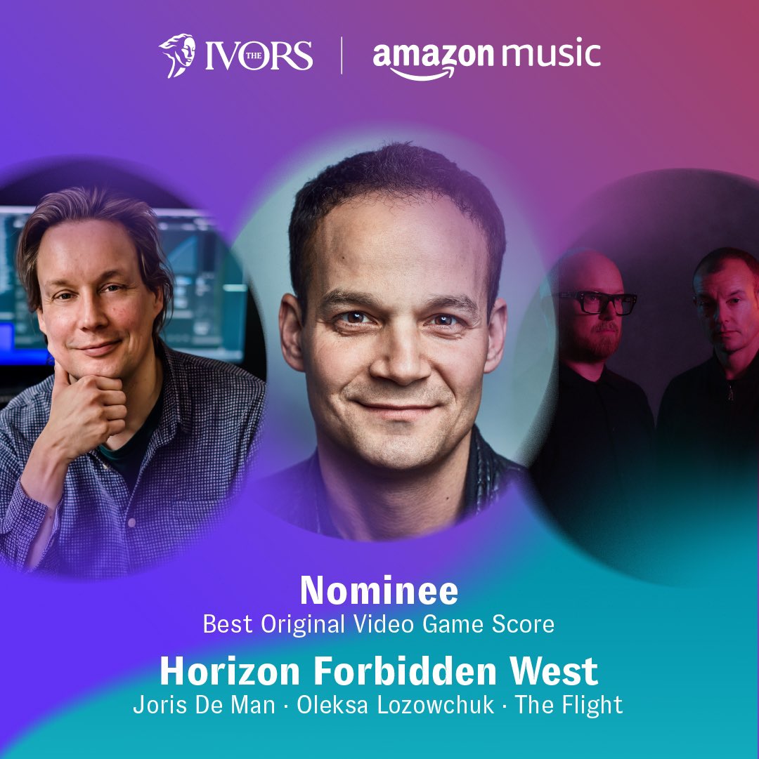 So this happened tonight. Pinch myself moment. #TheIvors 2 nominations for both #HorizonForbbidenWest and #GothamKnights