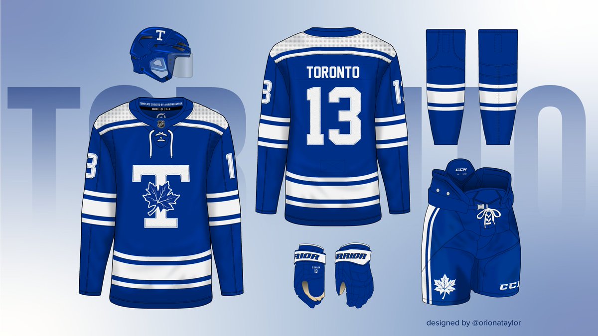 orionataylor's tweet photo. "officially" revealing the @MapleLeafs concept for @AliMurji1's Stanley Cup Jersey Redesign contest. Always tough dealing with an Original 6 franchise, but am excited to show this set off. Let me know what you think! #TML #leafsvslightning #StanleyCupPlayoffs https://t.co/wSbJzLxFAW