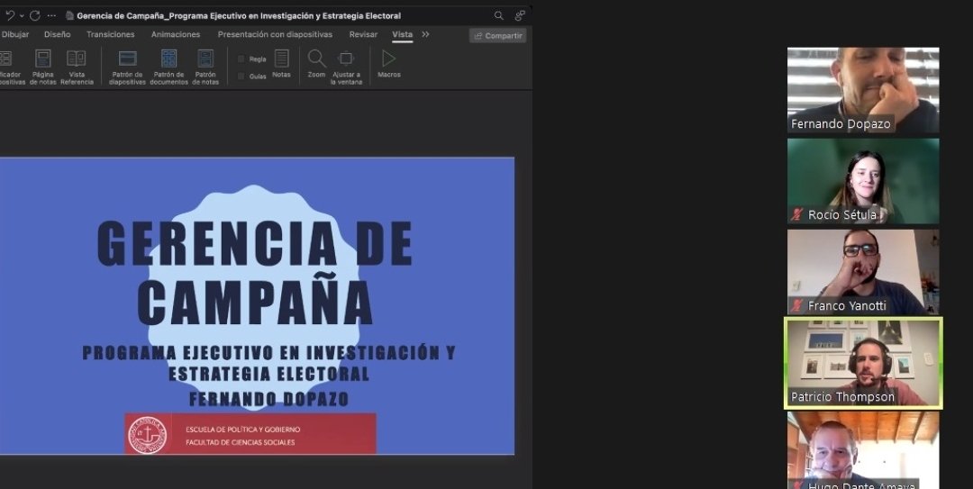 RochiSetula's tweet photo. Gran clase de #ComPol sobre Estrategia y gerencia de campañas electorales por @fadopazo 👏🏼

Seguimos @UCAComPol 👏🏼💯 https://t.co/lDame3BqL4