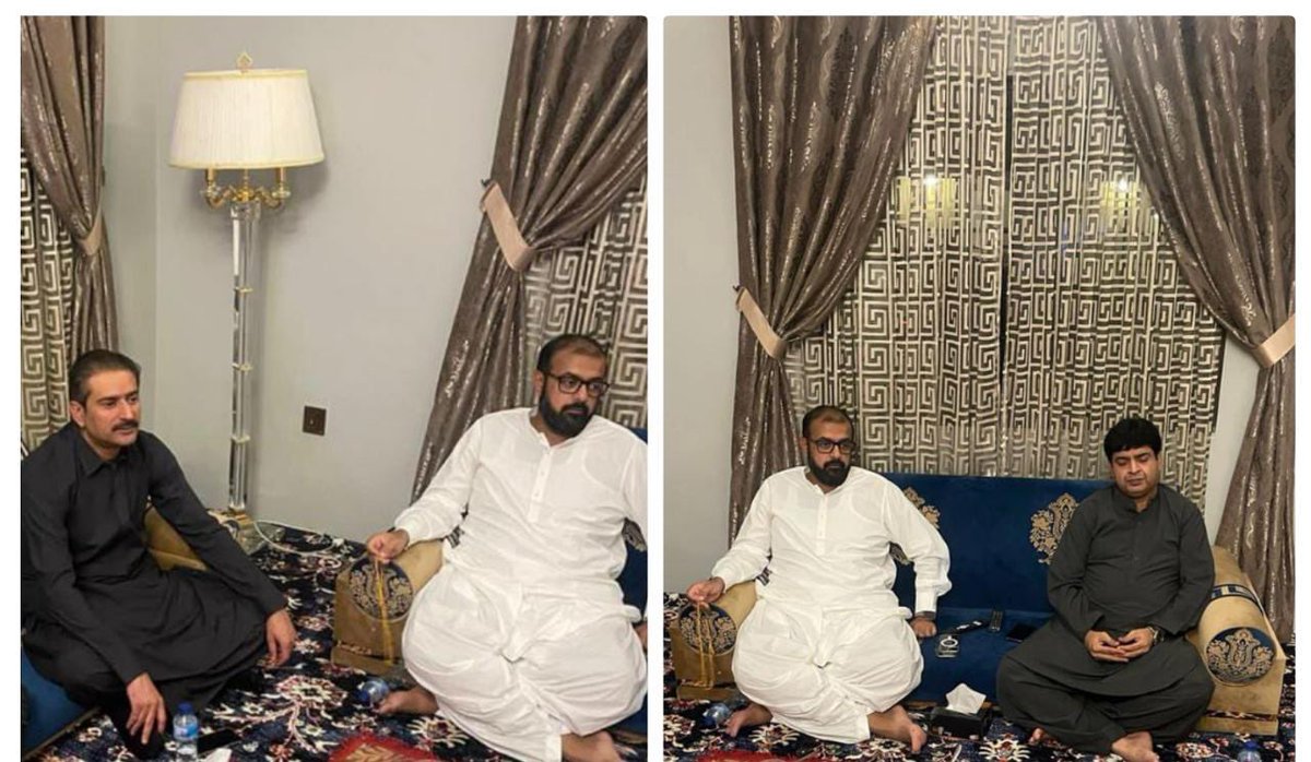 *کیچ نیوز۔۔۔*
بی این پی کے مرکزی رہنما و ایم پی اے بلوچستان اسمبلی میر حمل کلمتی اور قاسم دشتی کی بزنجو ہاؤس تربت میں آمد، 
بی این پی کے مرکزی رہنما و ایم پی اے گوادر میر حمل کلمتی کی سابق ایم این اے و مکران کے معروف سیاسی شخصیت میر یعقوب امام بزنجو سے انکے رہائشگاہ تربت میں اہم