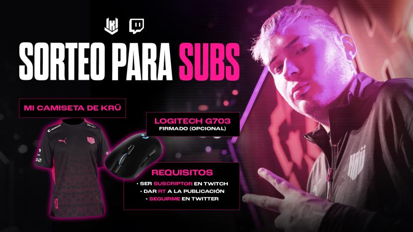 El sorteo que prometi, suerte a todos gente, Se sortea el Jueves 27.

Requisitos:
🔄RT y seguirme
☑️Ser sub en twitch