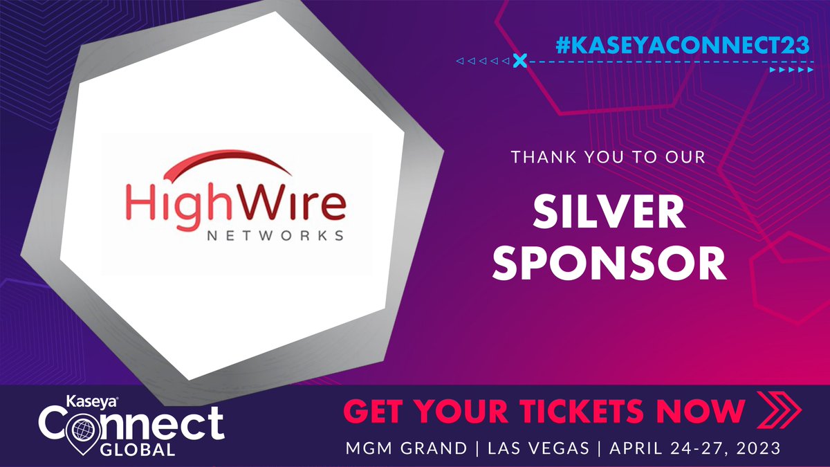 HighWireNtwks's tweet photo. Will you be at Kaseya Connect IT next week? Come see us at booth 644!
Get your tickets here -->> https://t.co/8uNTuGtjfu
#kaseyaconnect23 #teamkaseya #connectwithcoop #kaseya https://t.co/jSISYIcn5e