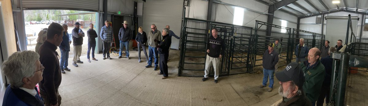 FRCPrez's tweet photo. Quincy @Rotary Club visited @FeatherRiverCol #BeefScience to learn about the Bachelor’s degree in Equine & #RanchManagement. Impressed with the facilities and equipment from #StrongWorkforce Funding @CalCommColleges @Beef @BeefUSA https://t.co/R4JQDfGb5T
