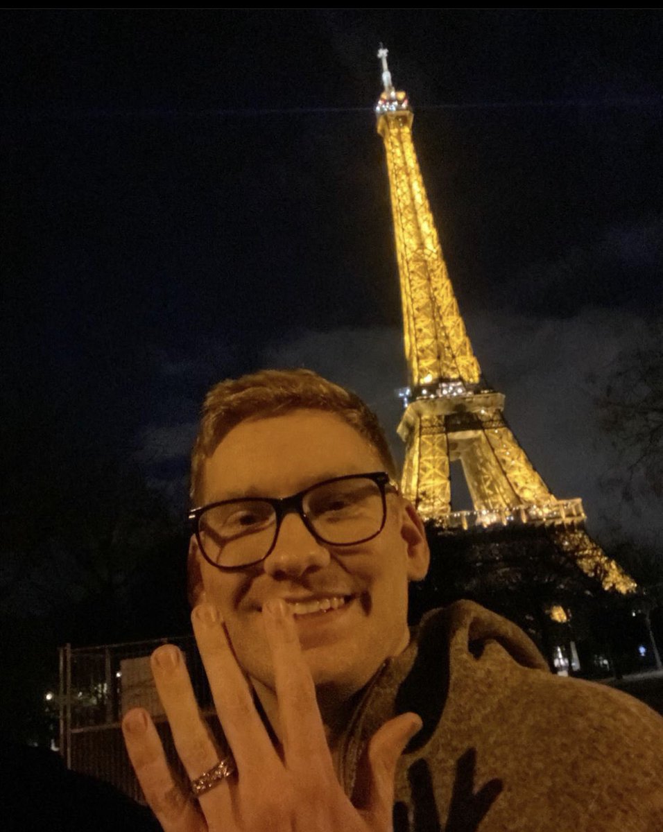 ningram95's tweet photo. Getting engaged underneath the Eiffel Tower was a dream!!! 🥰🥰🥰 https://t.co/92Es1vy0fj