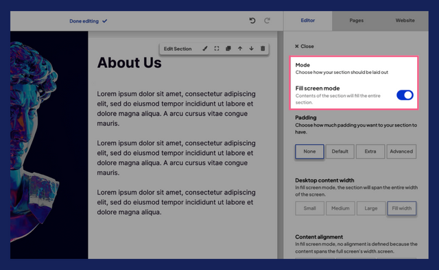 New Feature: Fill screen mode🖥

You can now create sections with contents that fill the entire screen using our new "Fill screen mode". Check out an example here: jemi.so/insa-demo 

Try it out today on jemi.so 🚀