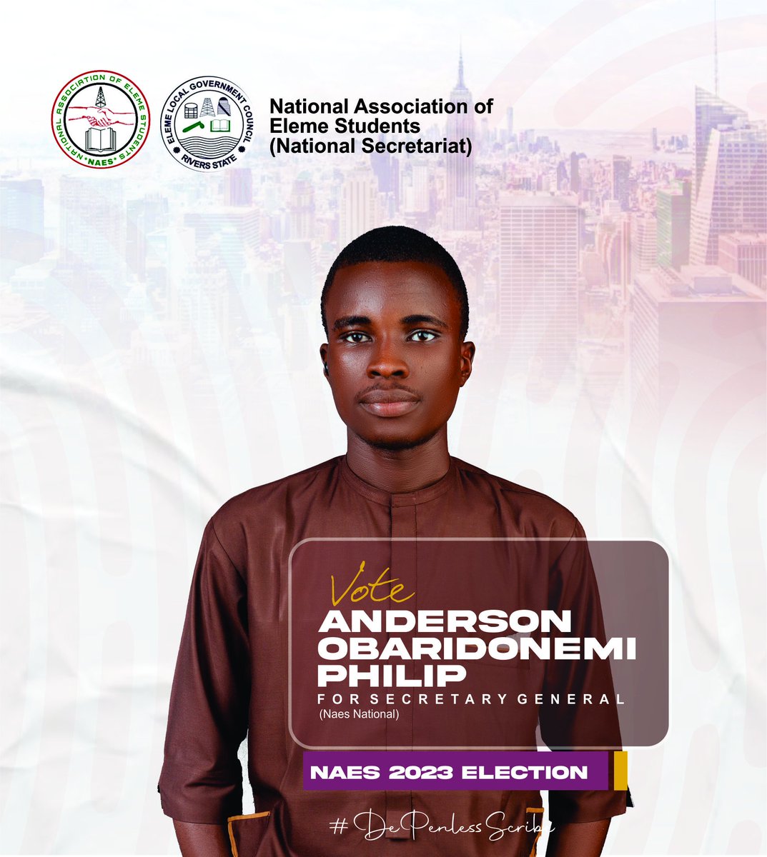 Andyphilgrafix's tweet photo. #OneGoodTermDeservesAnother #VoteForCompetent #IWinYouWin #VoteObaridonemi4Secretary #YourPenlessScribe #DePenlessScribe https://t.co/li81Kd9pwS