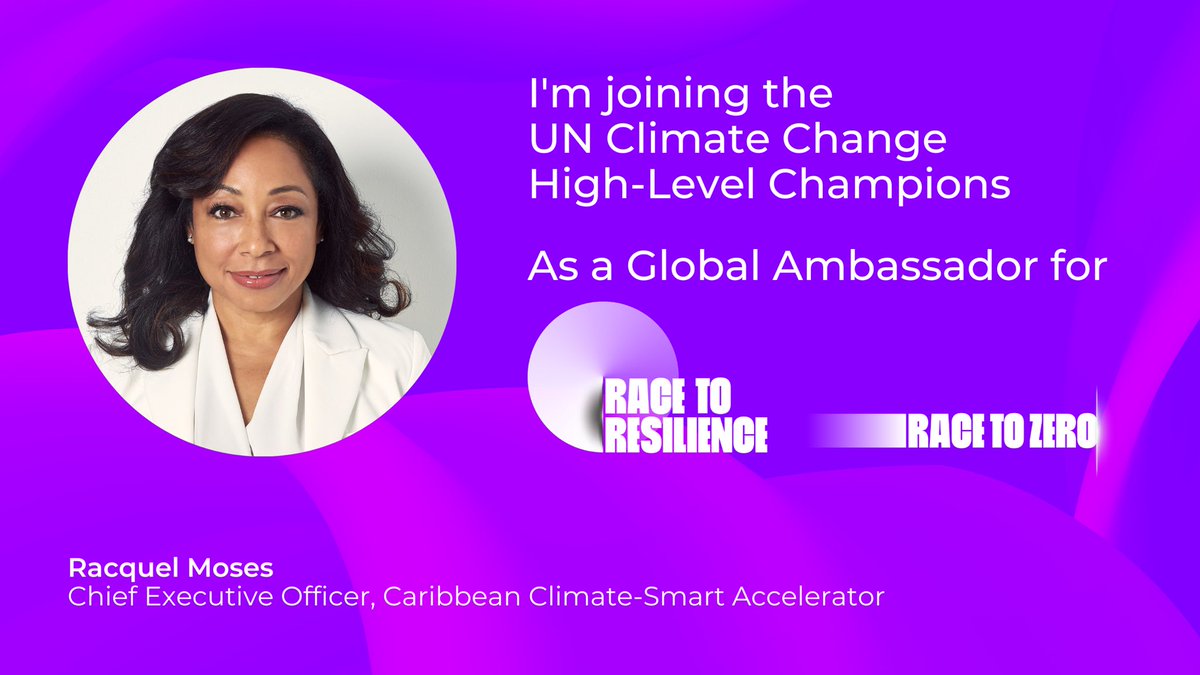 I'm delighted to join the @hlcchampions as Global Ambassador for #RaceToZero & #RaceToResilience! I’m looking forward to working alongside H.E. Razan Al Mubarak and @UNenvoyMM, to accelerate the implementation of zero carbon targets and build climate resilience.