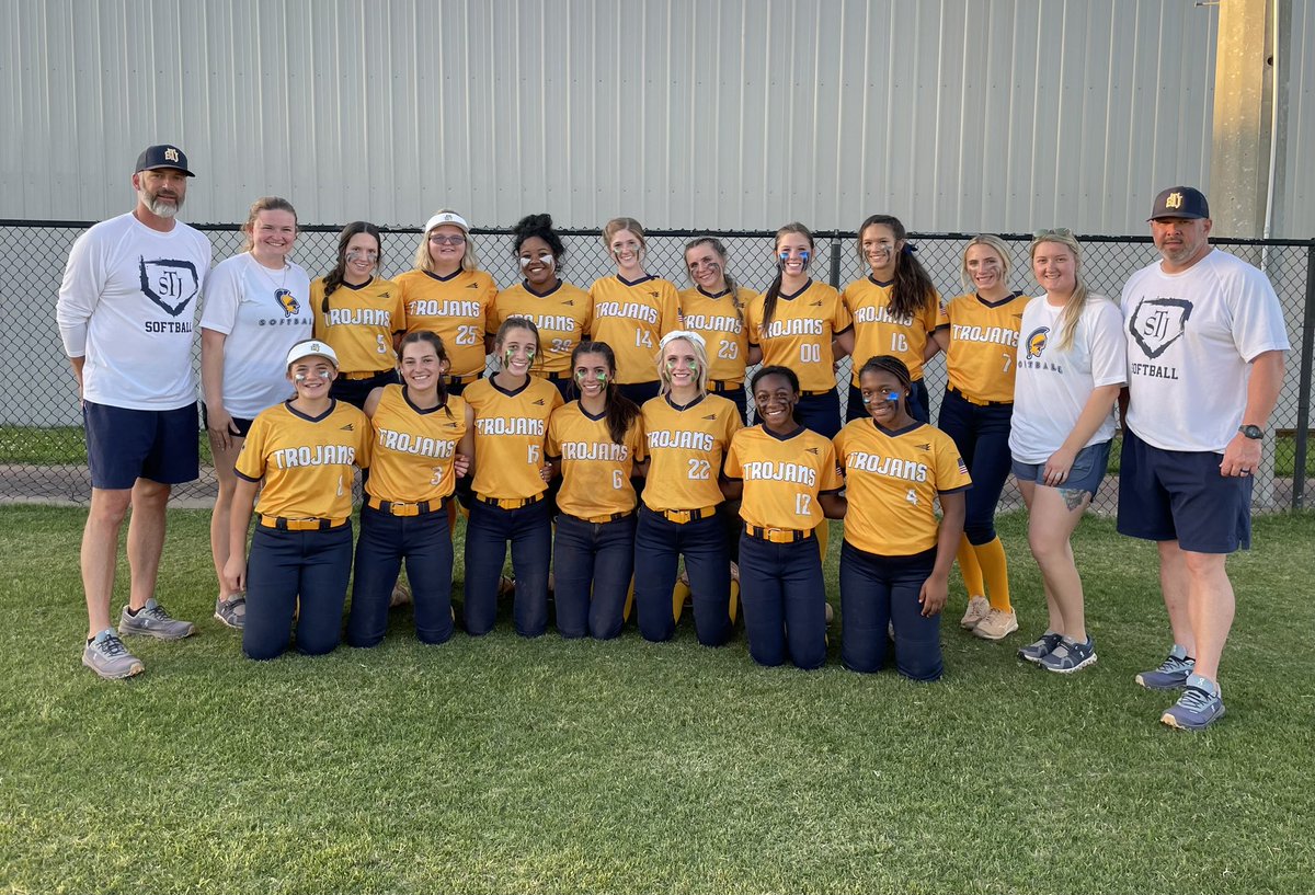 STJAthletics1's tweet photo. Area Champs!! 

With a win tonight over ACA, our girls will host the area championship!! 

Awesome job girls!!! 
@STJNews https://t.co/7BPxathZhq
