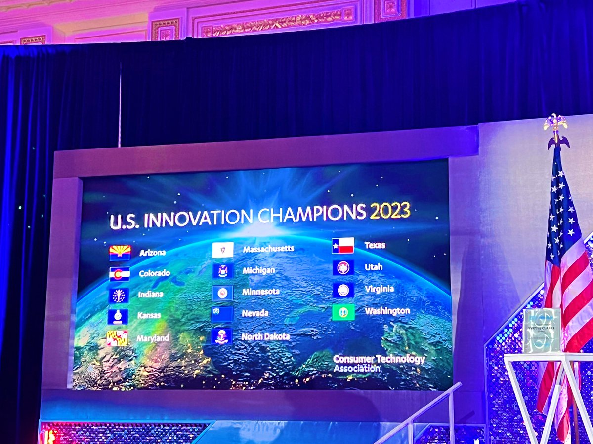 ximenahartsock's tweet image. Congratulations #Virginia, #Maryland, and all innovation champion states.
These states lead the way on policies and practices that support innovation and technology. 
#CTATechWeek
#TechInnovation 
@CTATech