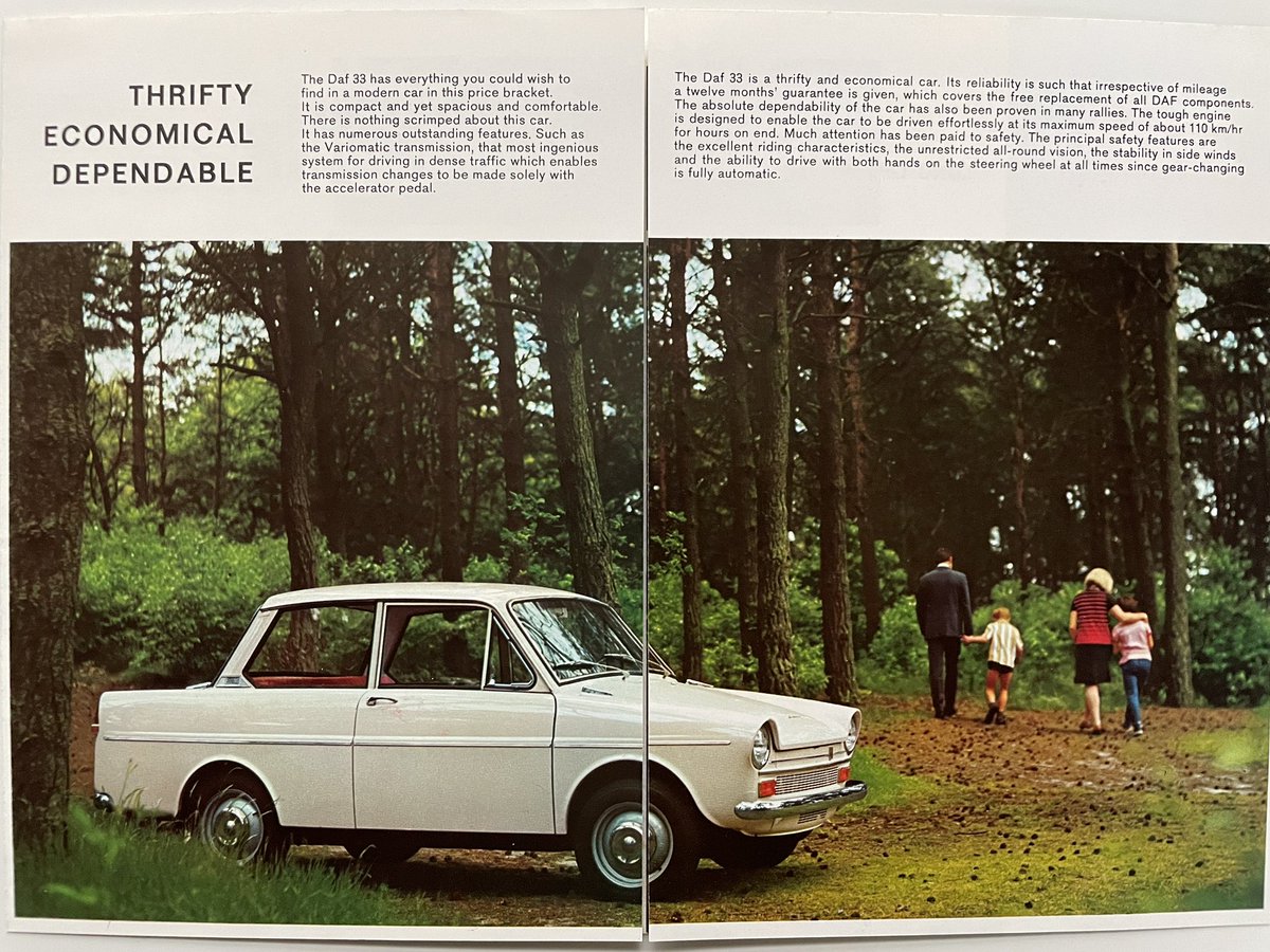 vintagegalleryF's tweet photo. 乗用車もあった😆🇳🇱
#daf
#daf33
#dutchcar
#オランダの車
#はたらくくるま 
#タンカートラック
#1967daf
#昭和40年代 
#dadscollection 
#carbrochure
#自動車カタログ
#vintageadvertising 
#classiccars 
#automobile 
#ヴィンテージカー
#レトロ広告 
#昭和レトロ
#旧車 https://t.co/n4cp6R6gwC